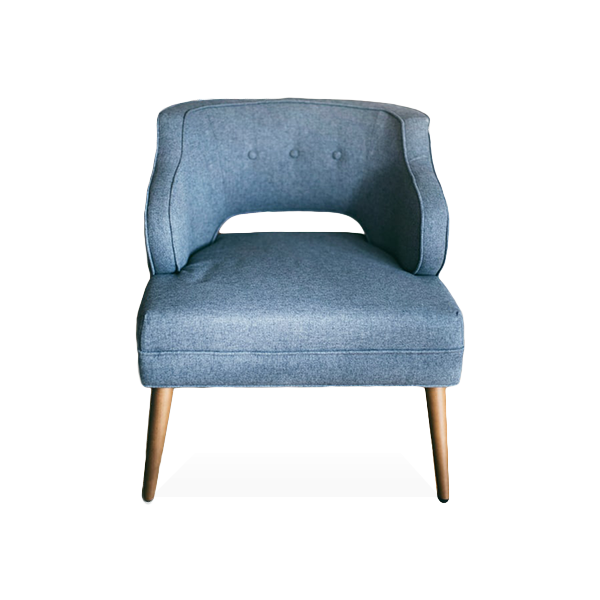 Blue Comfy Fabric Chair